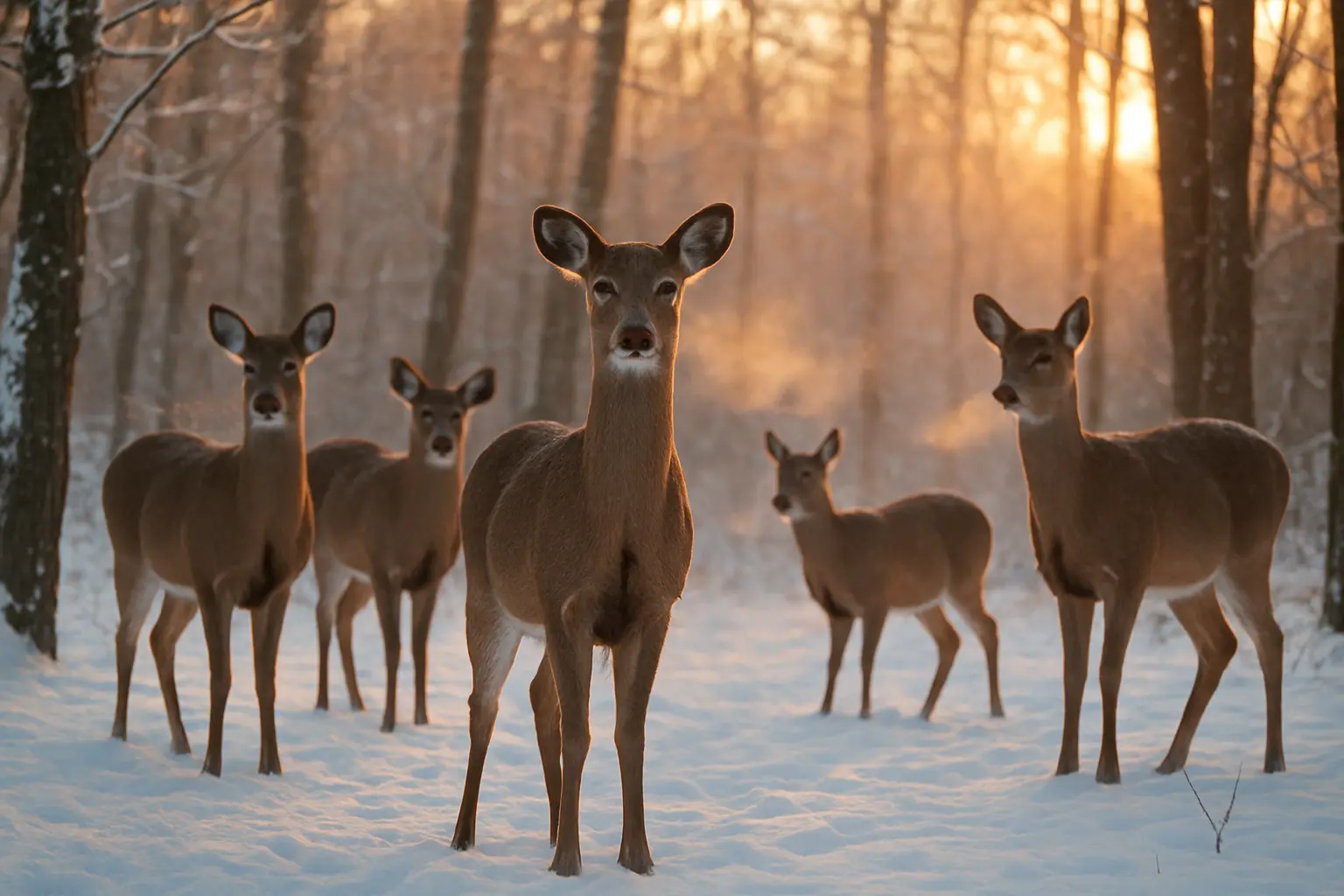 How Do Deer Stay Warm in the Winter