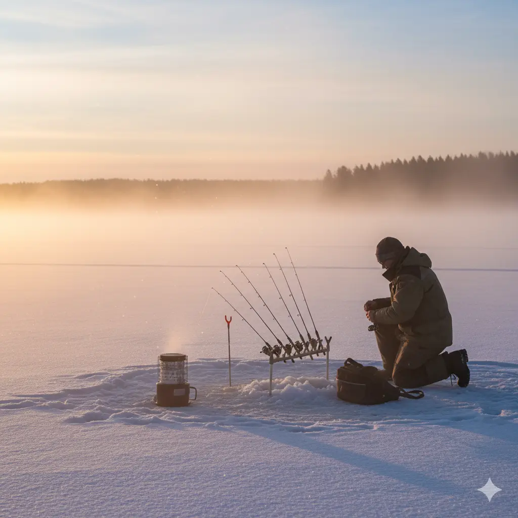 Morning Fishing Scene