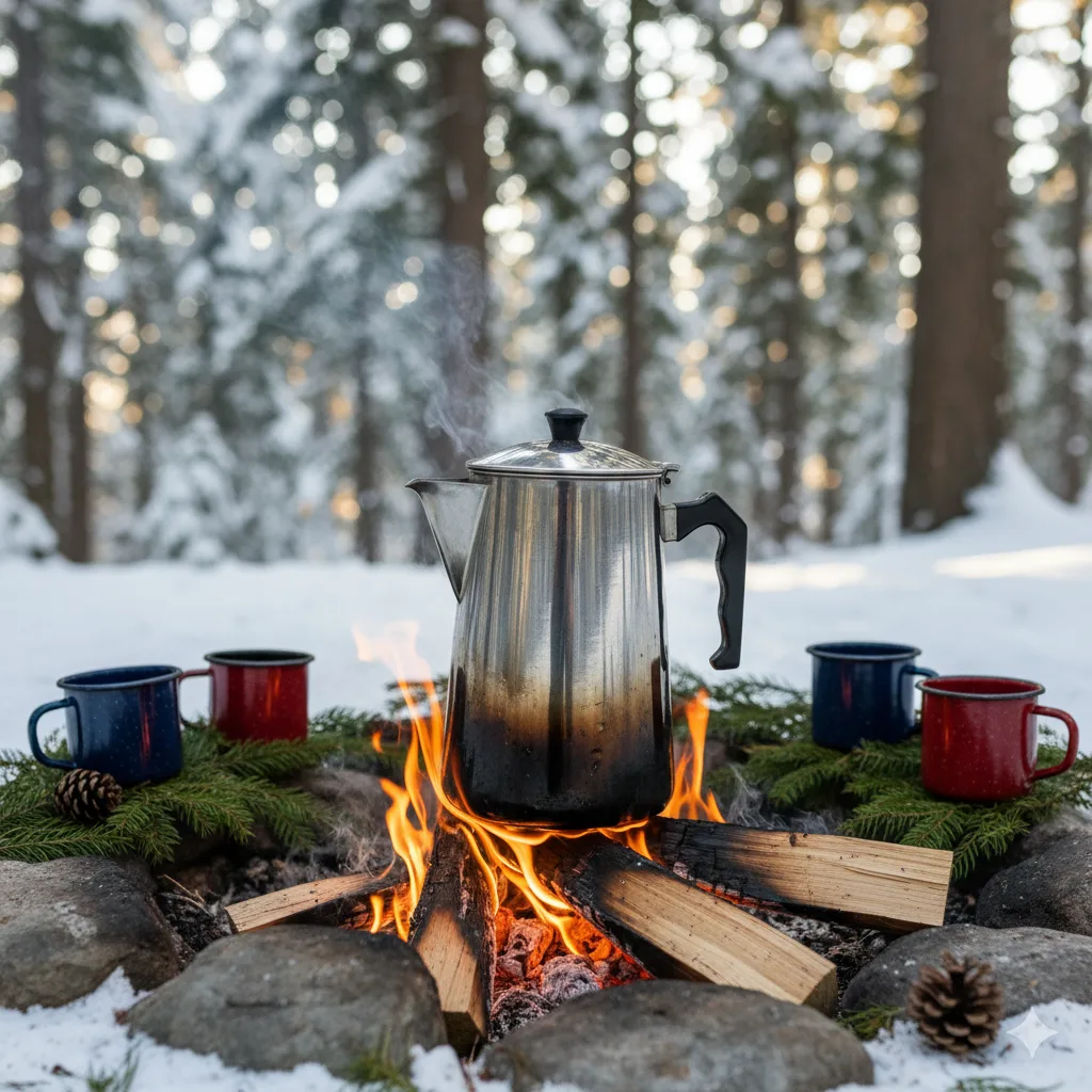 Cowboy Coffee or Percolator Method