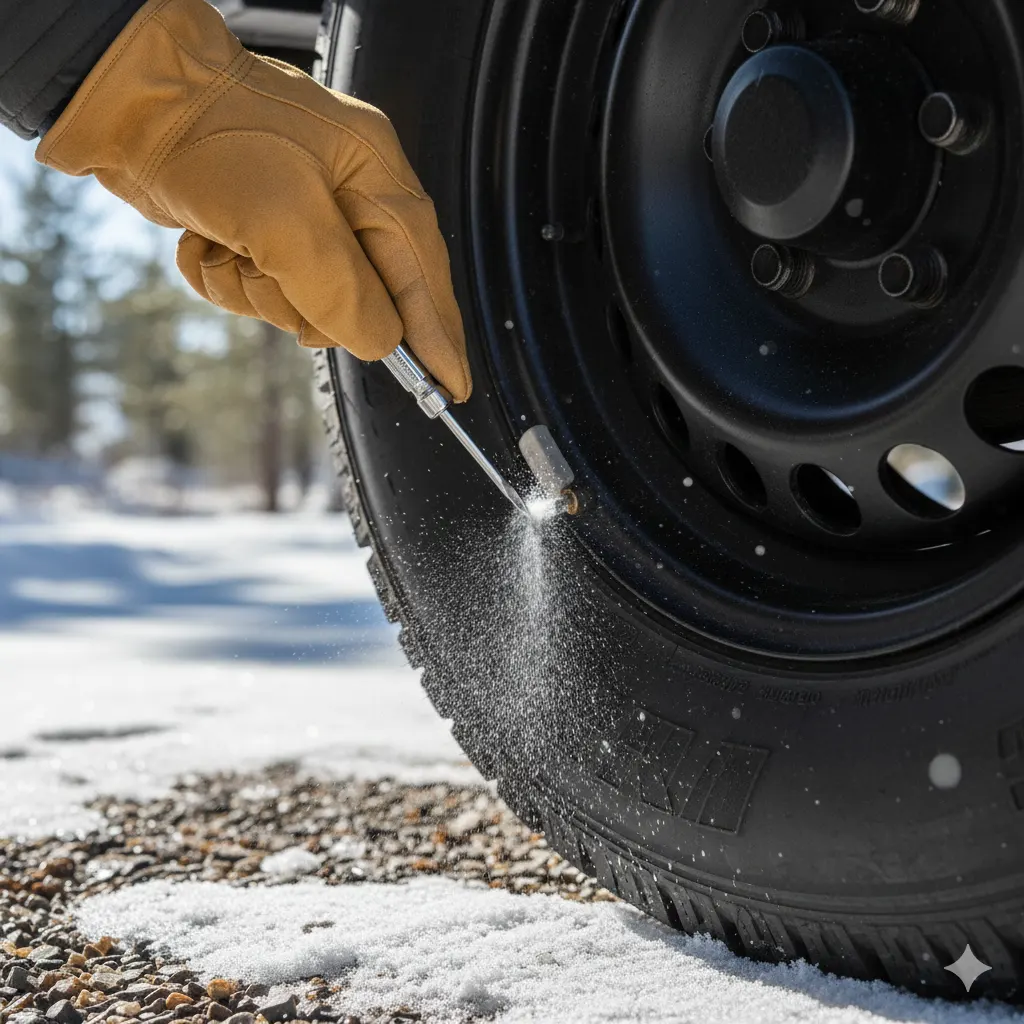How to Let Air Out of a Tire safely