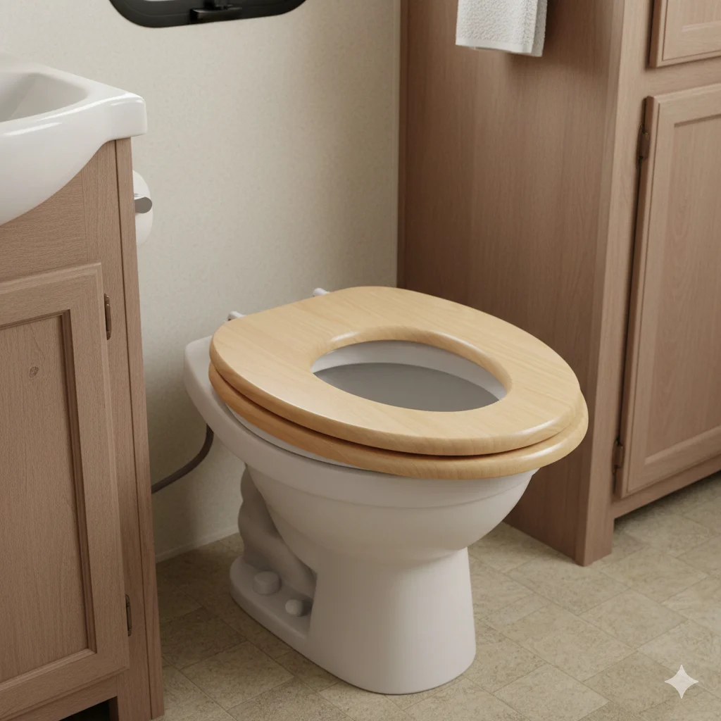 Pros and Cons of Using a Regular Toilet Seat in an RV